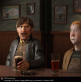 Two old friends in a pub